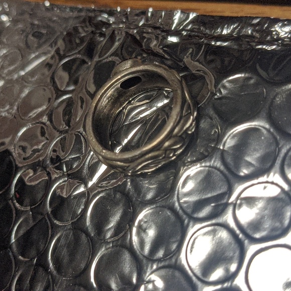 Ring with excellent #ruby solid 925 silver stamped - Picture 3 of 4